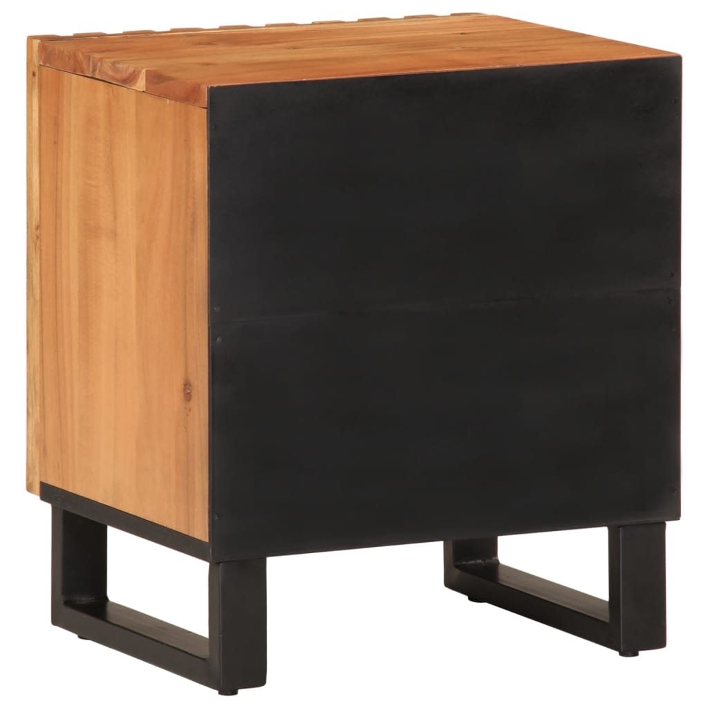 vidaXL Nachttische 2 Stk. 40x34x46 cm Massivholz Akazie