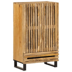 vidaXL Highboard 60x34x100 cm Raues Massivholz Mango