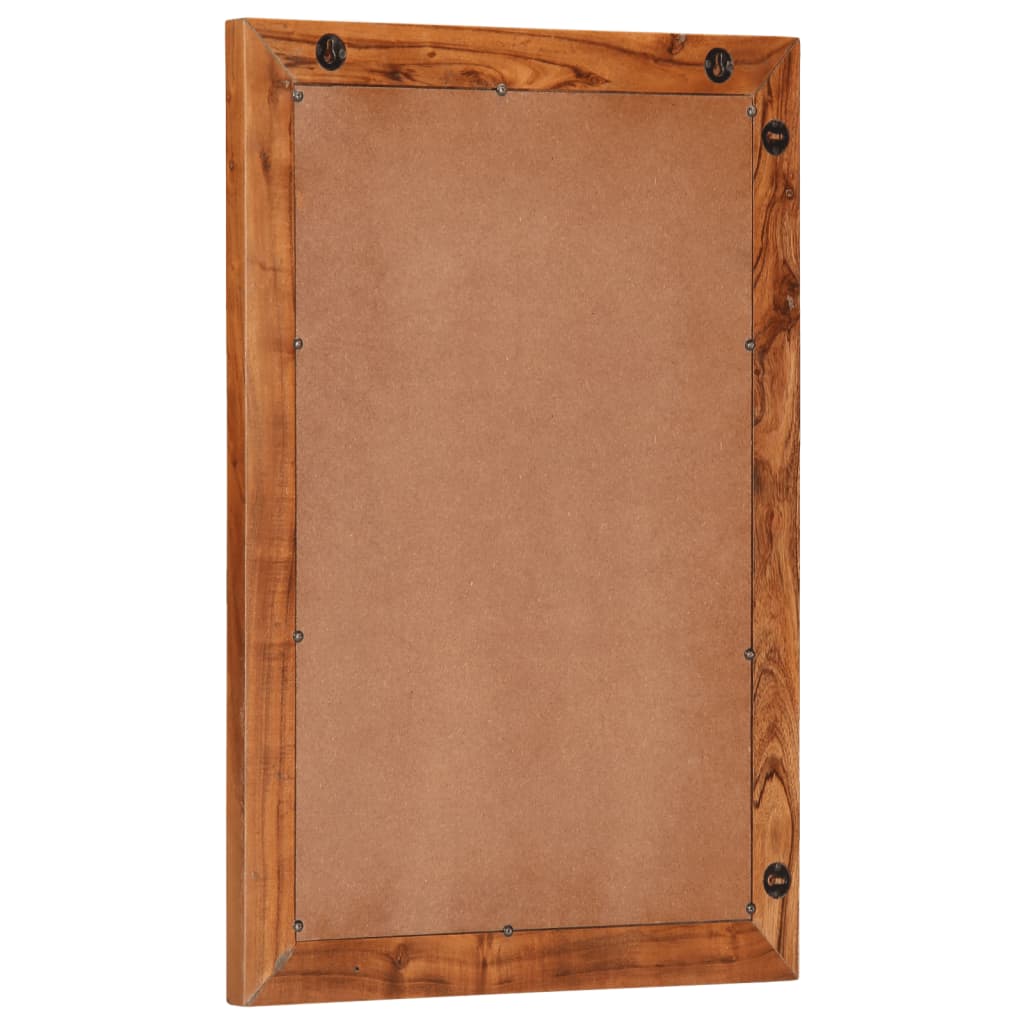 vidaXL Badspiegel 50x70 cm Massivholz Akazie und Glas
