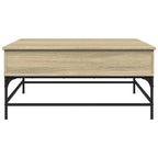 vidaXL Couchtisch Sonoma-Eiche 95x95x45 cm Holzwerkstoff und Metall