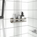 vidaXL Duschablage 30x10x6 cm Gebürsteter Edelstahl 304