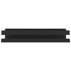 vidaXL Duschablage Mattschwarz 30x10x6 cm Gebürsteter Edelstahl 304
