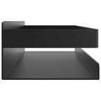 vidaXL Duschablage Mattschwarz 30x10x6 cm Gebürsteter Edelstahl 304