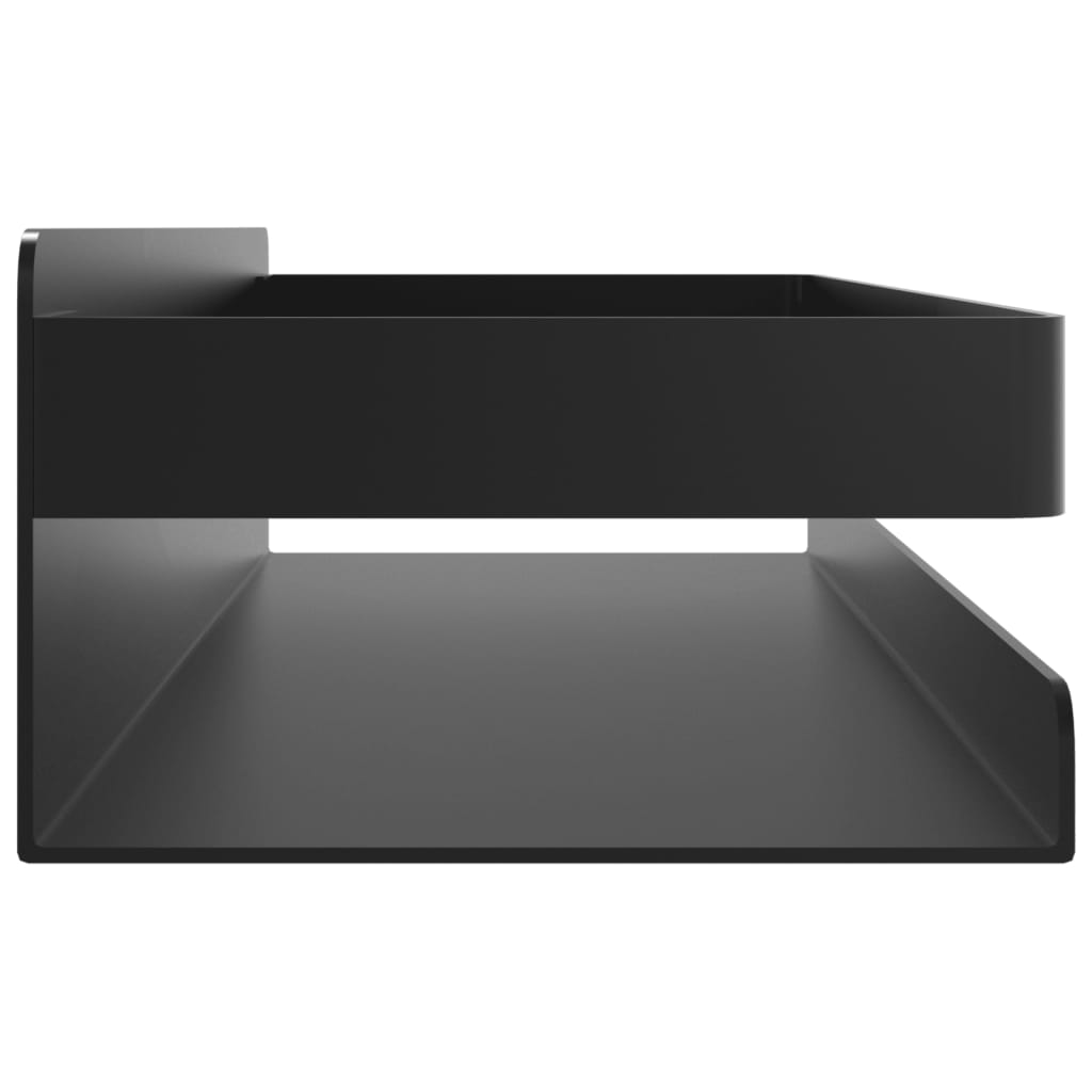 vidaXL Duschablage Mattschwarz 30x10x6 cm Gebürsteter Edelstahl 304