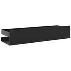 vidaXL Duschablage Mattschwarz 30x10x6 cm Gebürsteter Edelstahl 304