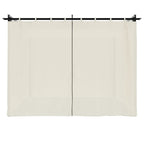 vidaXL Pavillon mit Vorhängen Creme 3x3 m Stahl