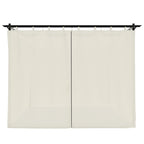 vidaXL Pavillon mit Vorhängen Creme 3x3 m Stahl
