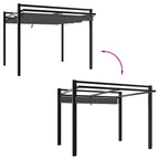 vidaXL Gartenpavillon mit Ausziehbarem Dach Anthrazit 3x3 m Aluminium