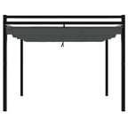 vidaXL Gartenpavillon mit Ausziehbarem Dach Anthrazit 3x3 m Aluminium