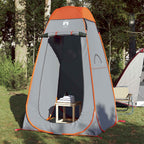 vidaXL Sichtschutzzelt Grau und Orange Pop-Up Wasserdicht