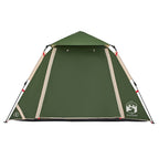 vidaXL Kuppel-Campingzelt 4 Personen Grün Quick Release