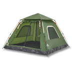 vidaXL Kuppel-Campingzelt 5 Personen Grün Quick Release