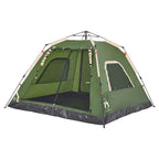 vidaXL Kuppel-Campingzelt 5 Personen Grün Quick Release
