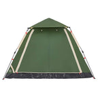 vidaXL Kuppel-Campingzelt 5 Personen Grün Quick Release