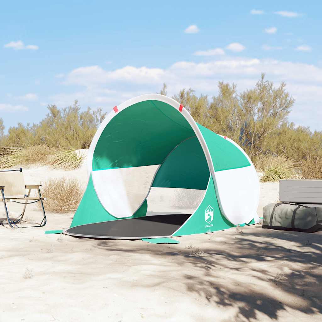vidaXL Strandzelt Seegrün Pop-Up Wasserdicht