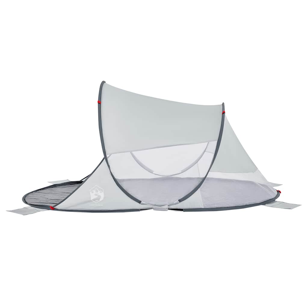 vidaXL Strandzelt Grau Pop-Up Wasserdicht