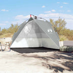 vidaXL Strandzelt Grau Quick Release Wasserdicht