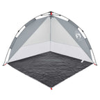 vidaXL Strandzelt Grau Quick Release Wasserdicht