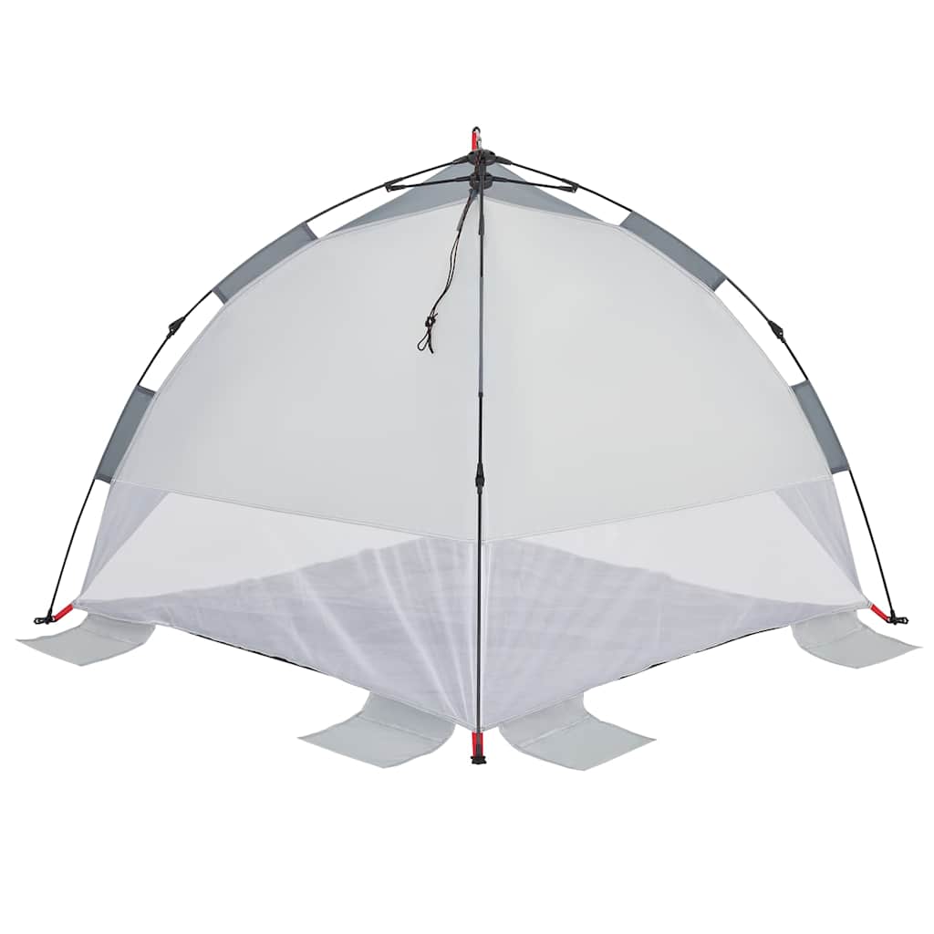 vidaXL Strandzelt Grau Quick Release Wasserdicht