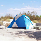 vidaXL Strandzelt 2 Personen Azurblau Pop-Up Wasserdicht