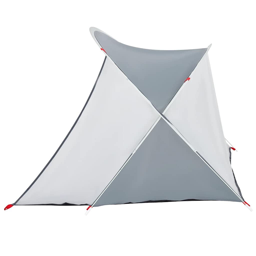 vidaXL Strandzelt 2 Personen Grau Pop-Up Wasserdicht