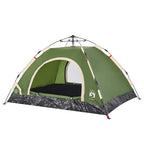 vidaXL Campingzelt 2 Personen Grün Quick Release