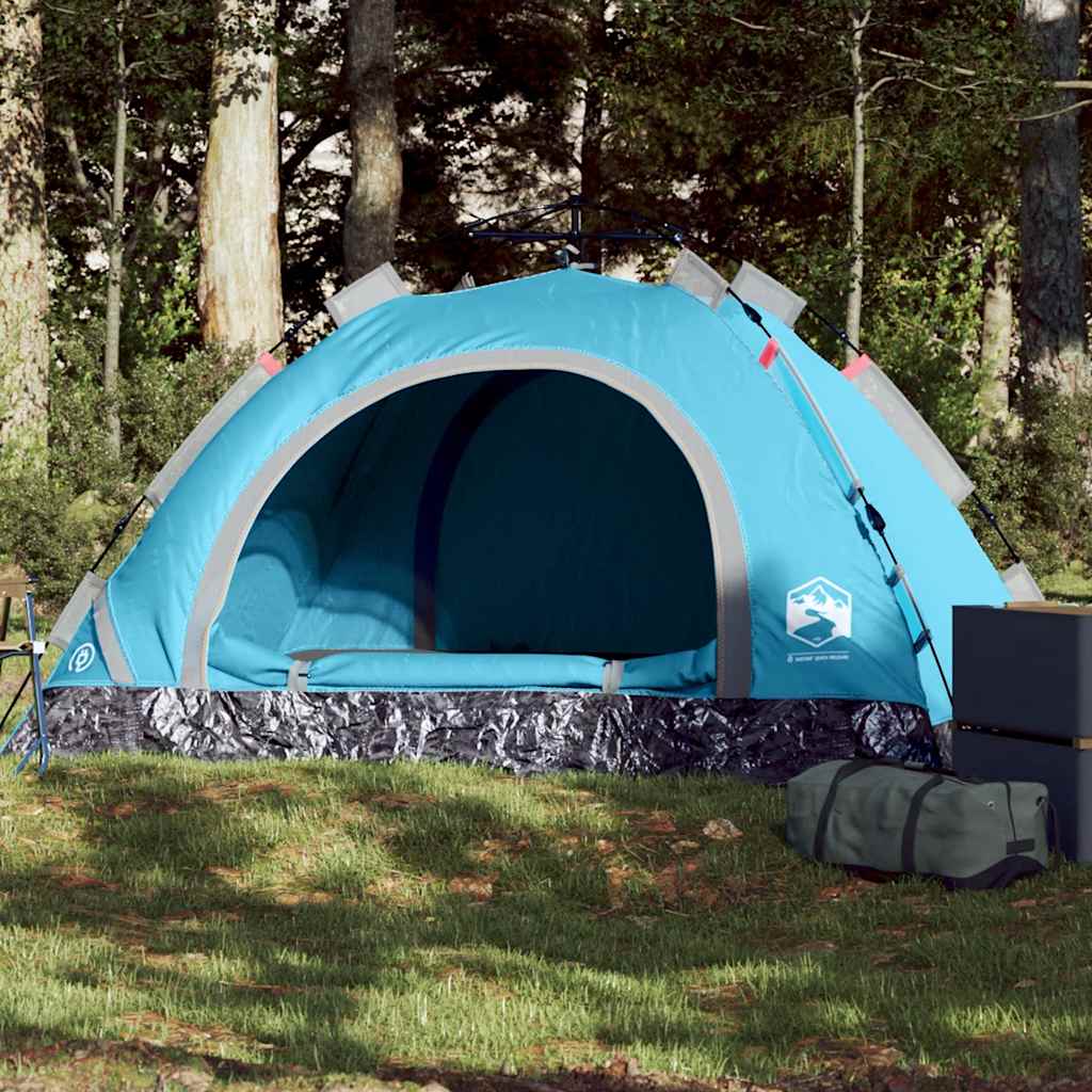 vidaXL Campingzelt 2 Personen Grün Quick Release