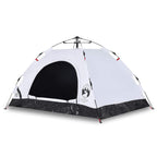 vidaXL Campingzelt 2 Personen Weiß Verdunkelungsstoff Quick Release