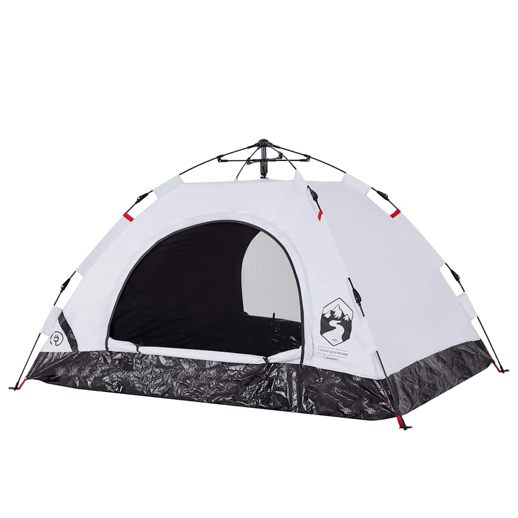 vidaXL Campingzelt 2 Personen Weiß Verdunkelungsstoff Quick Release