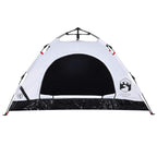 vidaXL Campingzelt 2 Personen Weiß Verdunkelungsstoff Quick Release