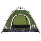 vidaXL Campingzelt 3 Personen Grün Quick Release