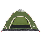 vidaXL Campingzelt 4 Personen Grün Quick Release
