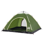 vidaXL Campingzelt 5 Personen Grün Quick Release
