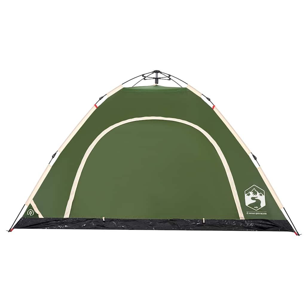 vidaXL Campingzelt 5 Personen Grün Quick Release