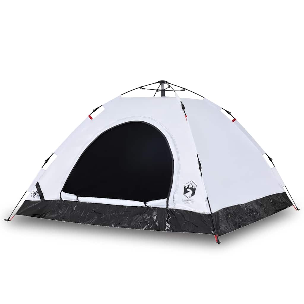 vidaXL Campingzelt 5 Personen Weiß Verdunkelungsstoff Quick Release