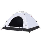 vidaXL Campingzelt 5 Personen Weiß Verdunkelungsstoff Quick Release