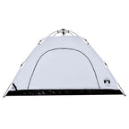 vidaXL Campingzelt 5 Personen Weiß Verdunkelungsstoff Quick Release