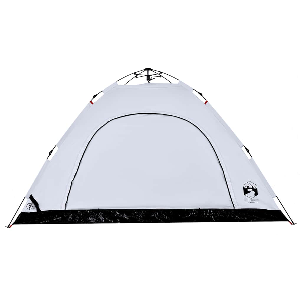 vidaXL Campingzelt 5 Personen Weiß Verdunkelungsstoff Quick Release