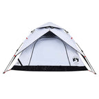 vidaXL Kuppel-Campingzelt 4 Personen Weiß Verdunkelt Quick Release