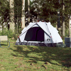 vidaXL Kuppel-Campingzelt 2 Personen Weiß Verdunkelt Quick Release