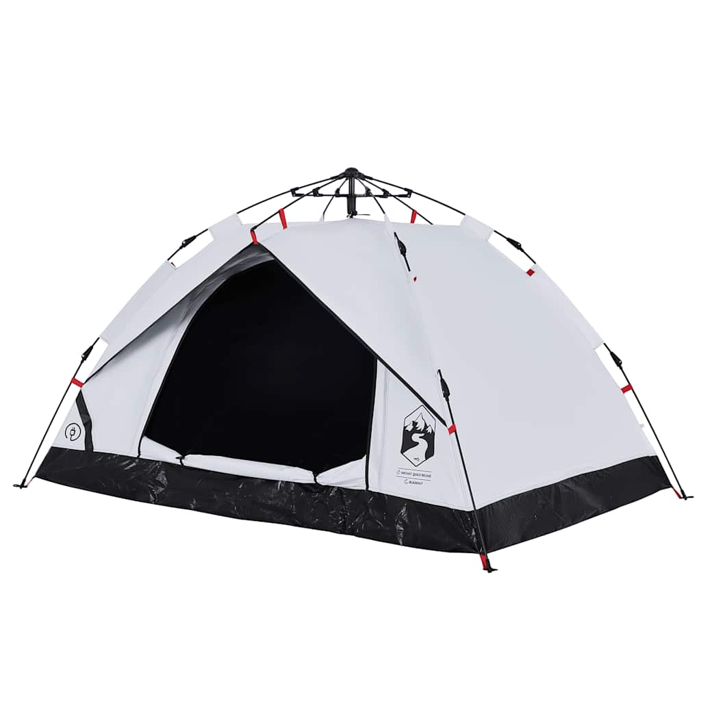 vidaXL Kuppel-Campingzelt 2 Personen Weiß Verdunkelt Quick Release