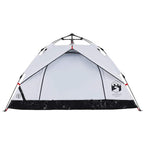 vidaXL Kuppel-Campingzelt 2 Personen Weiß Verdunkelt Quick Release