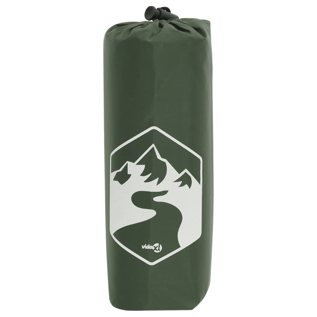 vidaXL Regenponcho mit Kapuze 2-in-1-Design Grün 223x145 cm