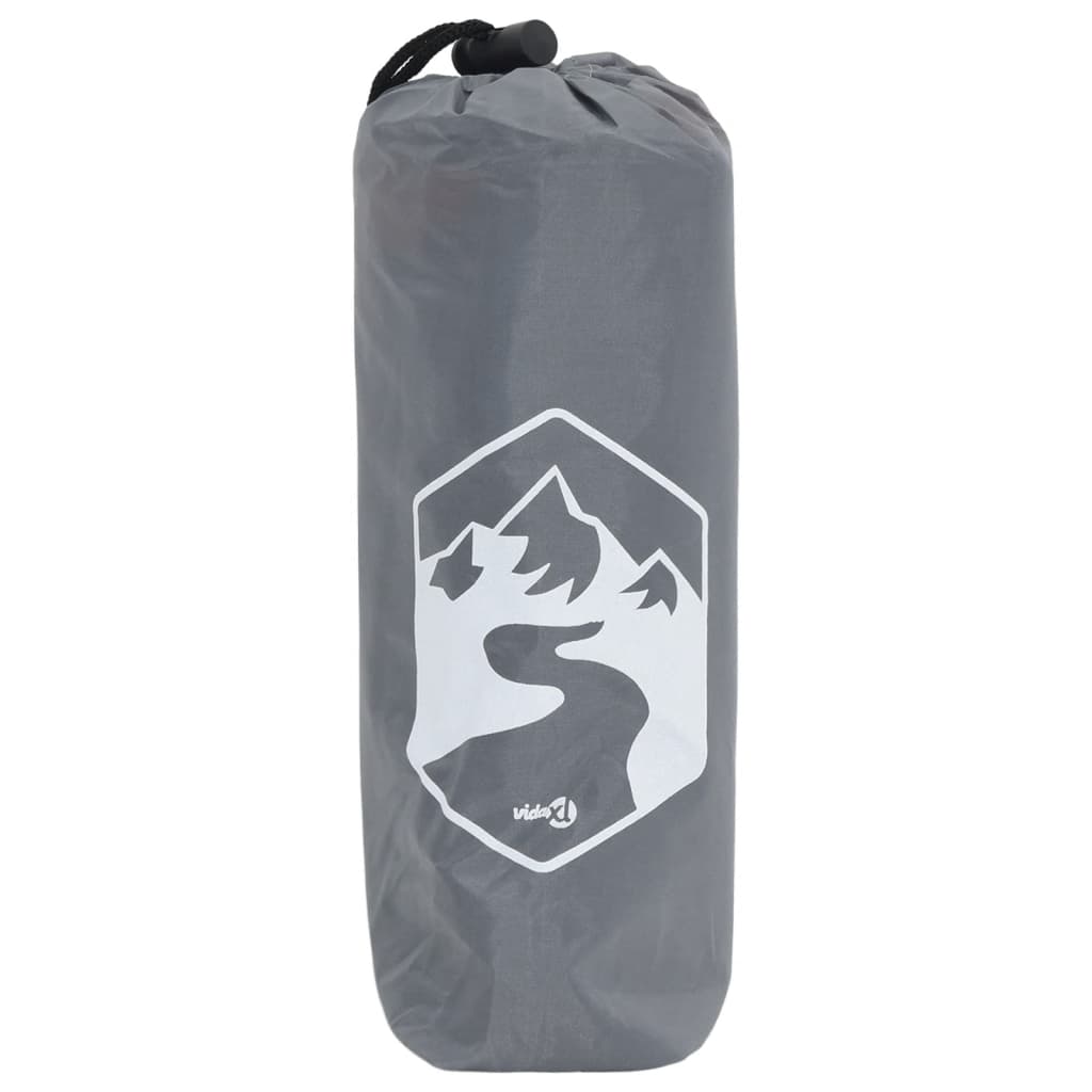 vidaXL Regenponcho mit Kapuze 2-in-1-Design Grau und Orange 223x145 cm