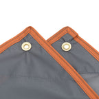 vidaXL Regenponcho mit Kapuze 2-in-1-Design Grau und Orange 223x145 cm