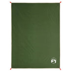 vidaXL Picknickdecke mit Heringen Grün 205x155 cm