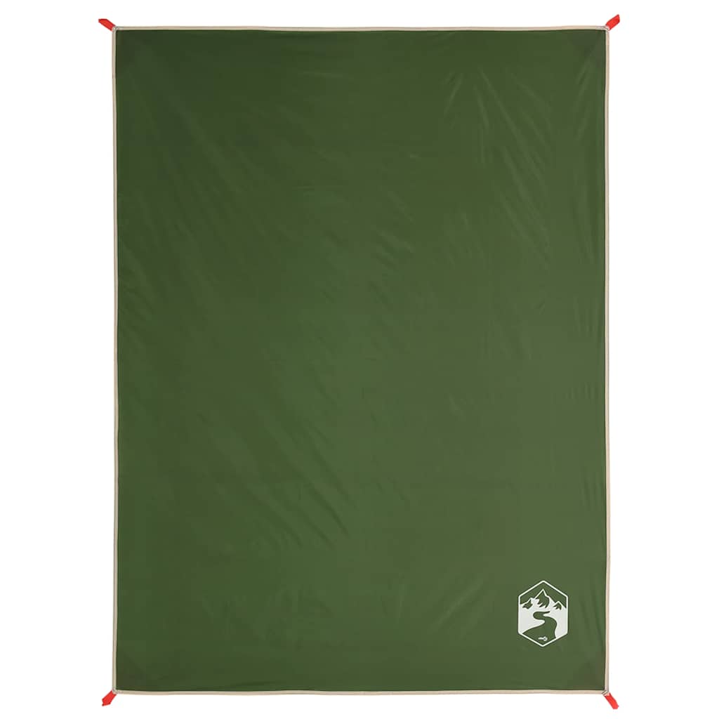 vidaXL Picknickdecke mit Heringen Grün 205x155 cm