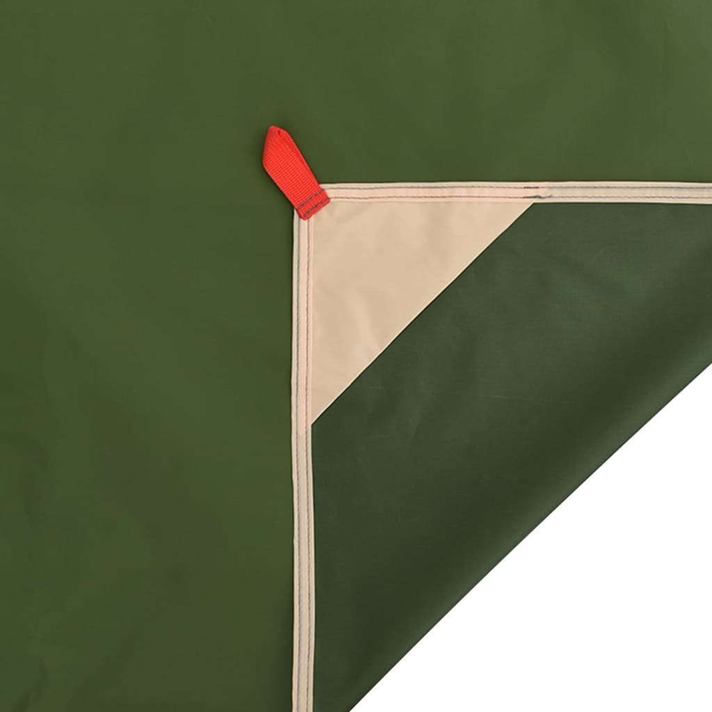vidaXL Picknickdecke mit Heringen Grün 205x155 cm