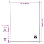 vidaXL Picknickdecke mit Heringen Grün 205x155 cm