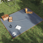 vidaXL Picknickdecke mit Heringen Grau und Orange 205x155 cm
